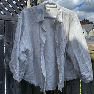 DEIJI STUDIOS LINEN BUTTON-UP